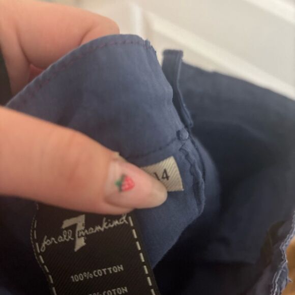 7 for all mankind Navy Blue boys Joggers size 14 EUC - Picture 4 of 4